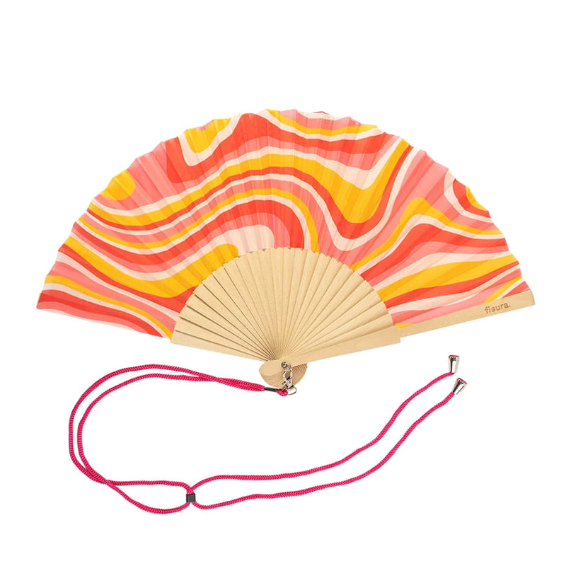 Abanico Fisura - Ondas rosas