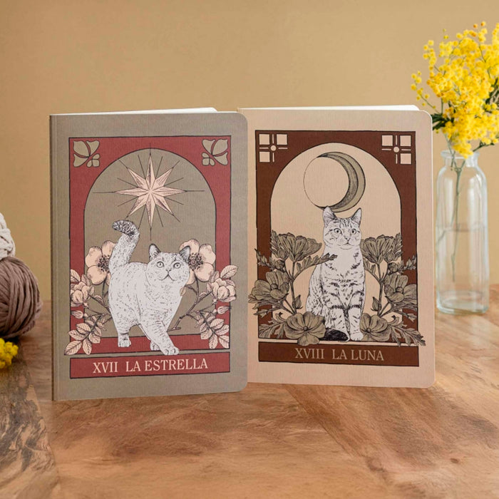 Pack 2 Libretas - "Tarot Gatos" de Laura Agustí