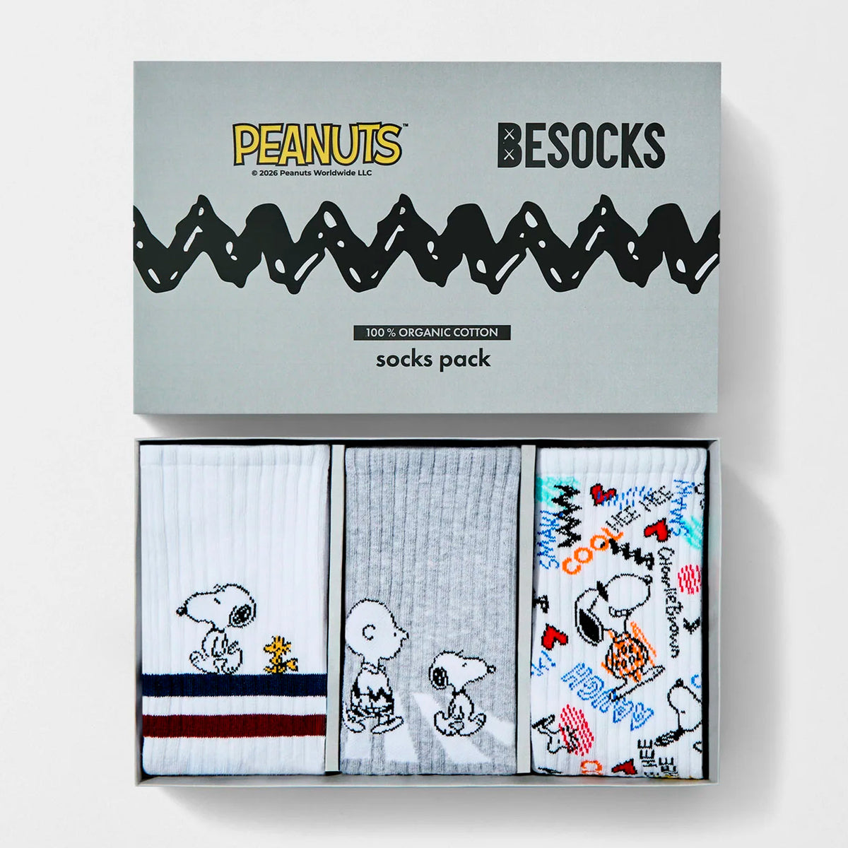 Pack 3 calcetines Besocks - BeSnoopy Sport