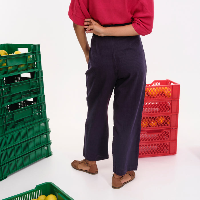 Pantalón Béhulah - Monty Azul Marino