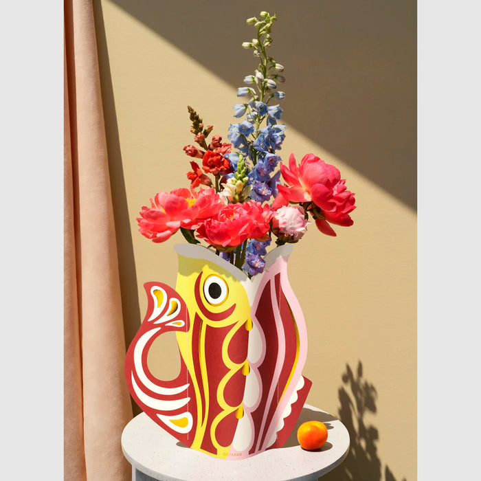 Jarrón de papel Octaevo - Fish Ruby 🐠