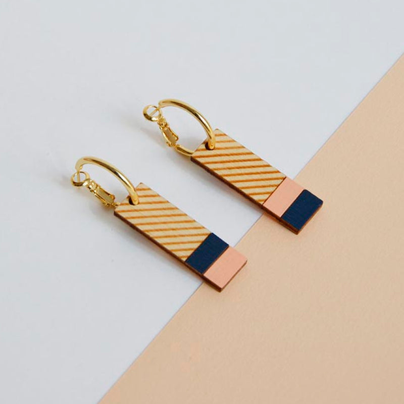 Pendientes reversibles - Hoops Terra