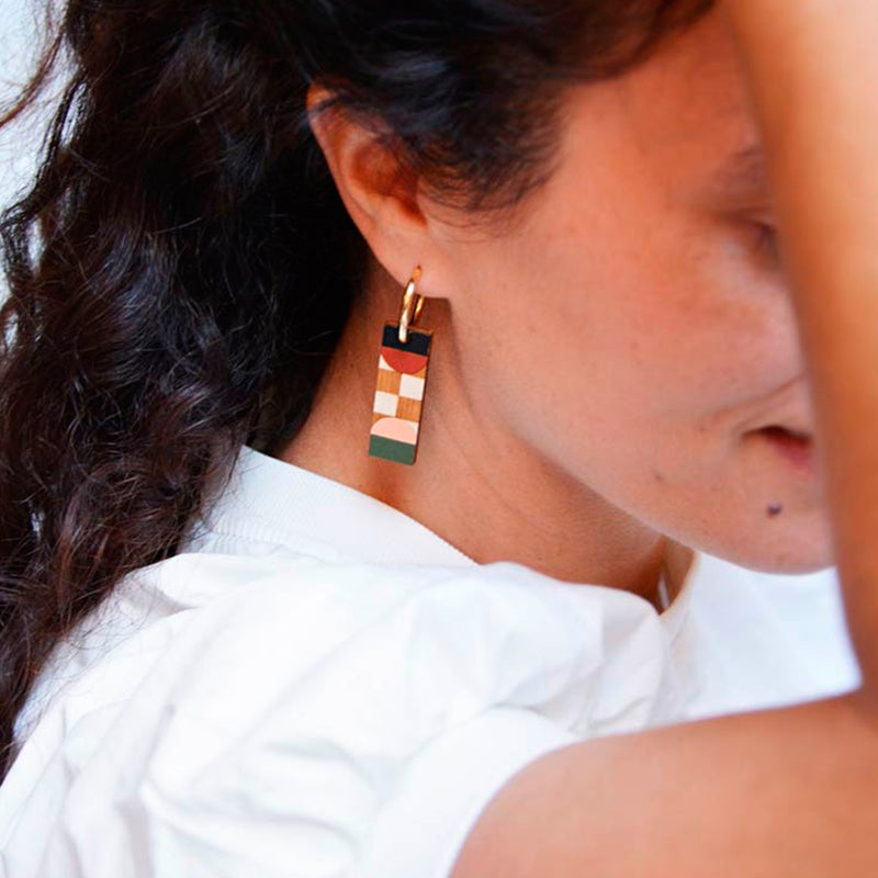 Pendientes reversibles - Hoops Terra