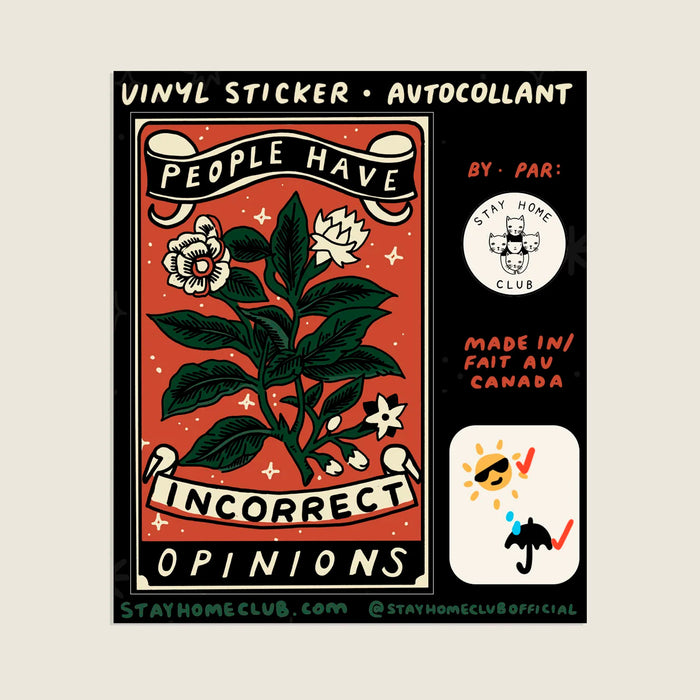 Pegatina - Incorrect Opinions