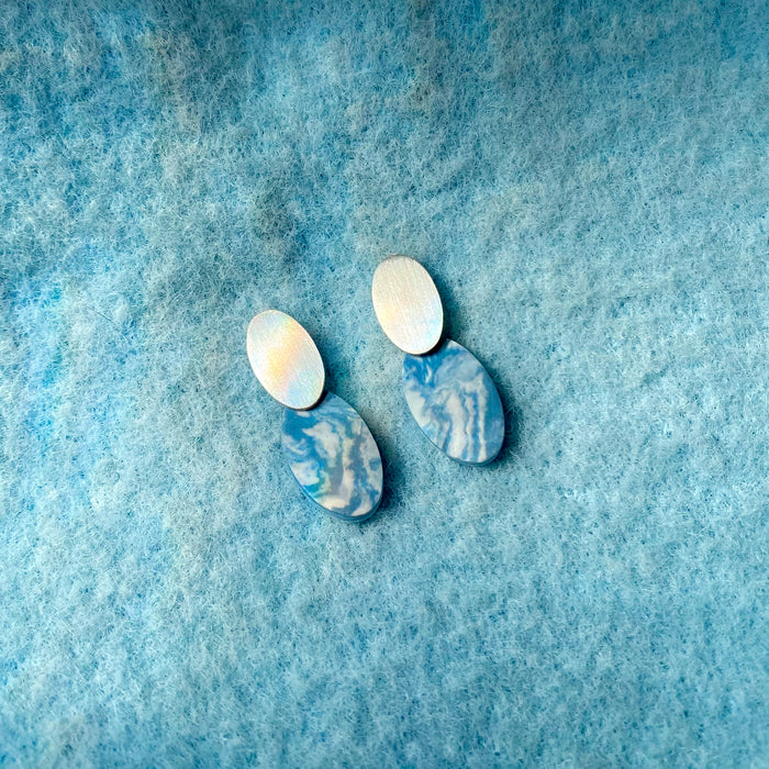 Pendientes Lavs Jewels - Agate Blue