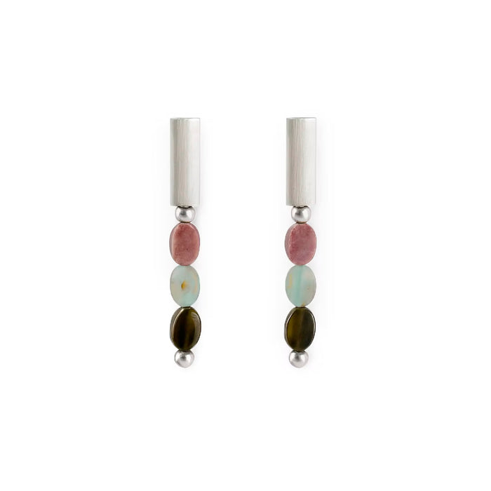 Pendientes Lavs Jewels - Amazonite Silver