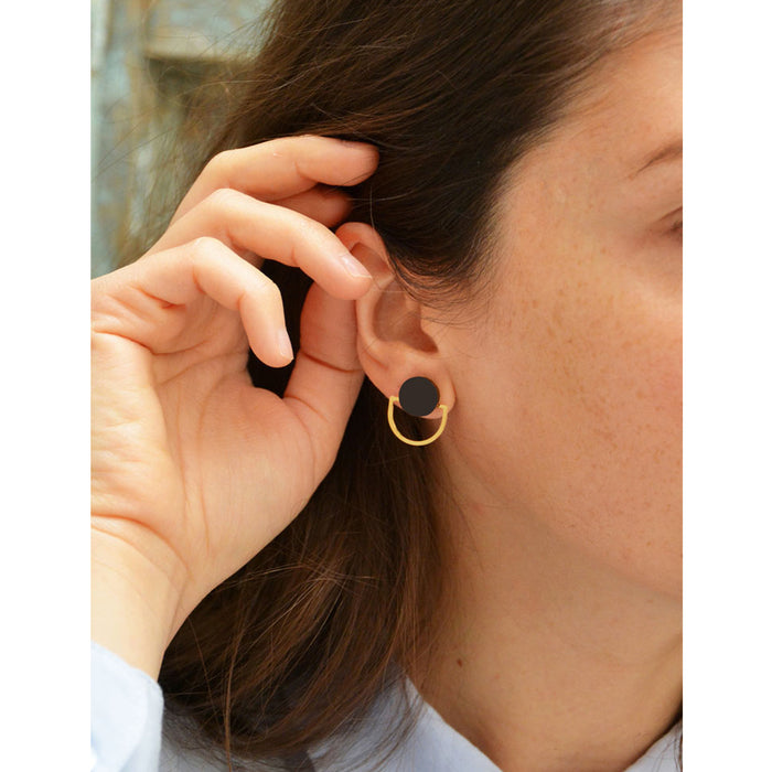 Pendientes - Small Studs Black