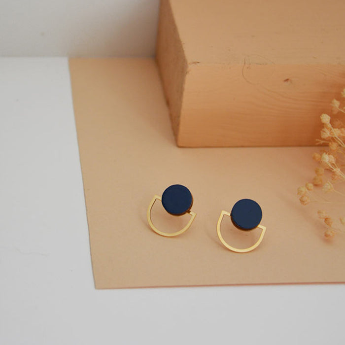 Pendientes - Small Studs Navy