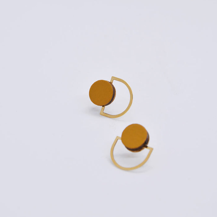 Pendientes - Small Studs Mustard