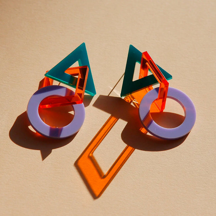 Pendientes - Esencial Esmeralda, Naranja y Malva