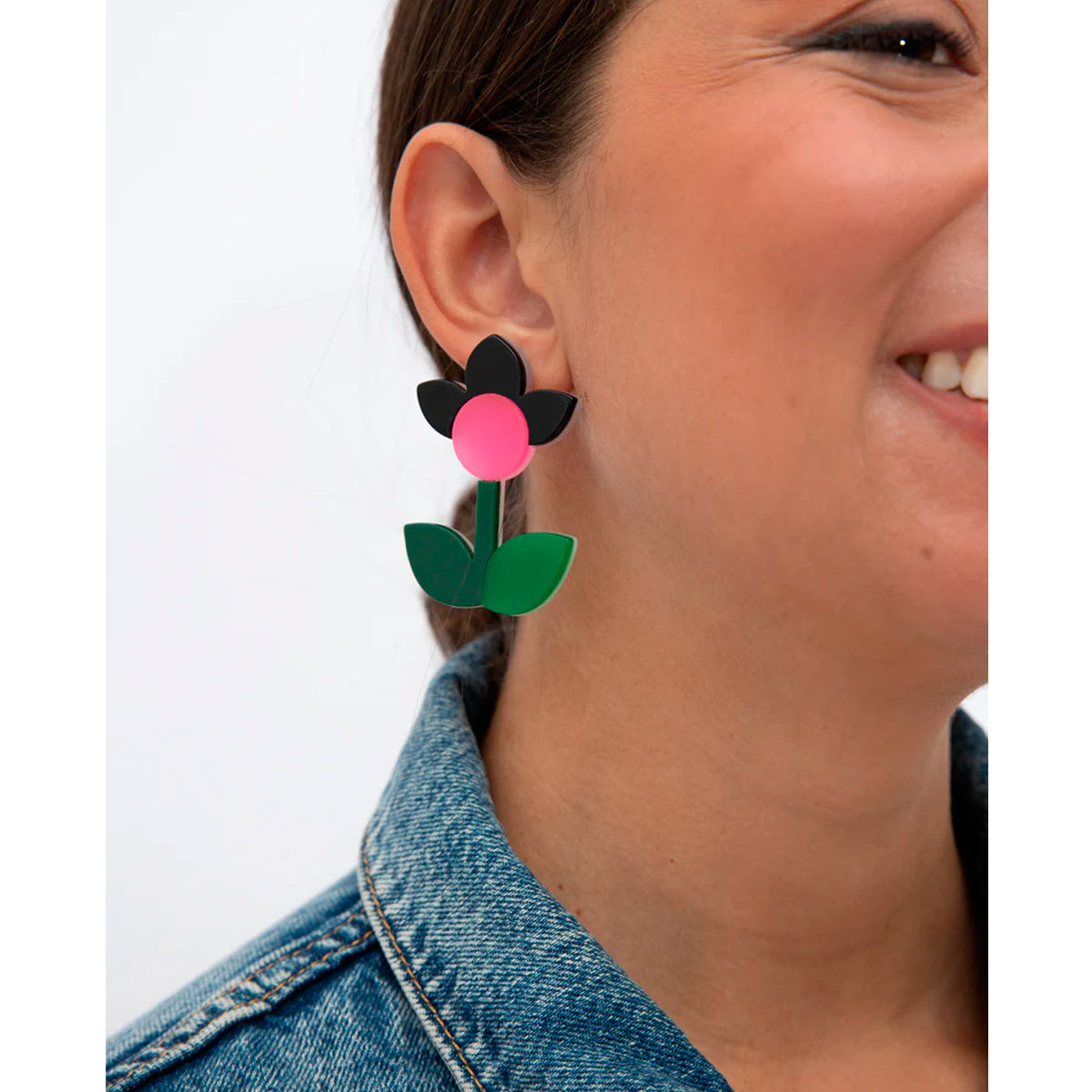 Pendientes Viva - Frutas y Flores Amapola Negra