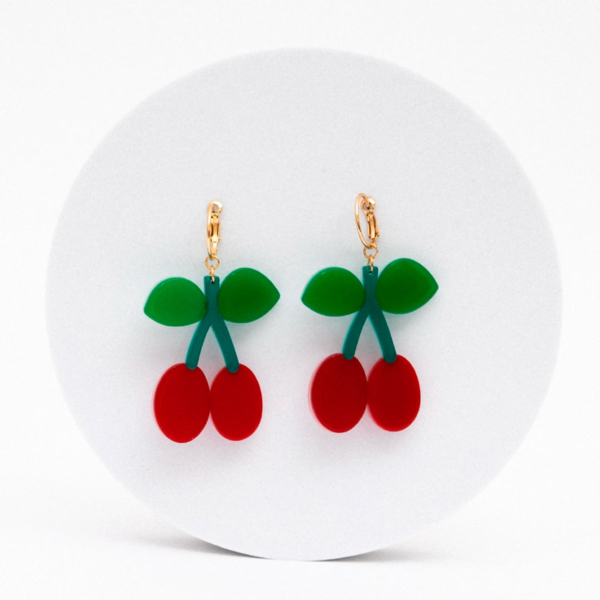 Pendientes Viva - Frutas y Flores Cerezas