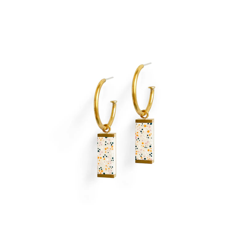 Pendientes Lavs Jewels - Meave aro beige