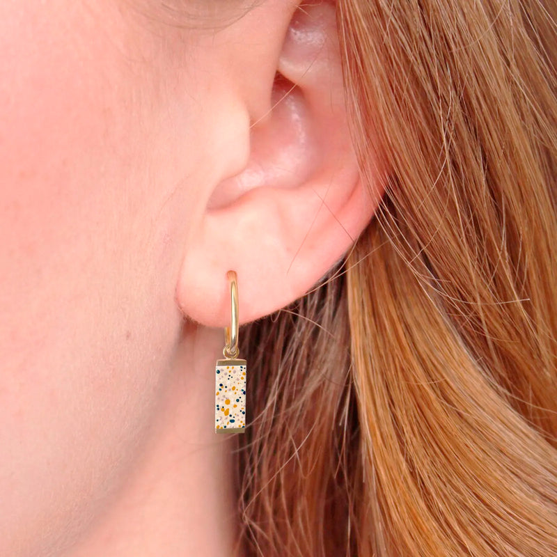 Pendientes Lavs Jewels - Meave aro beige