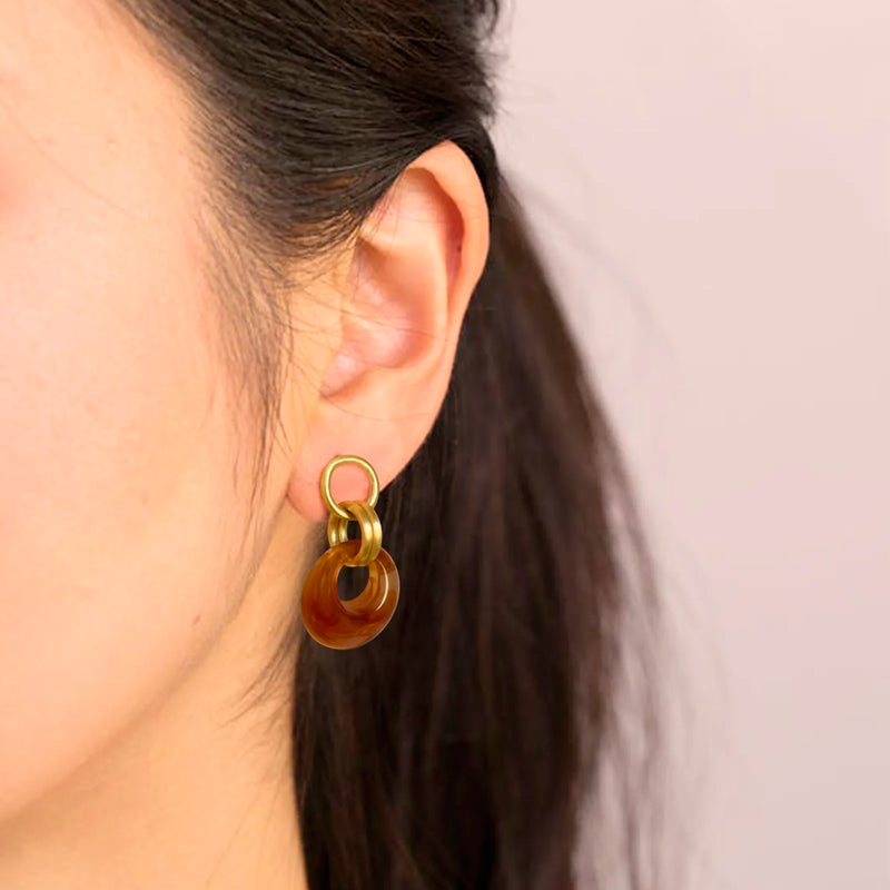 Pendientes Lavs Jewels Mist Brown