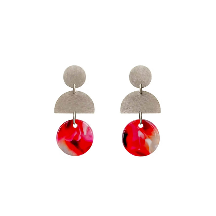 Pendientes Lavs Jewels - Pale Red Large