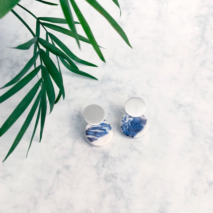Pendientes Lavs Jewels - Porcelain Blue