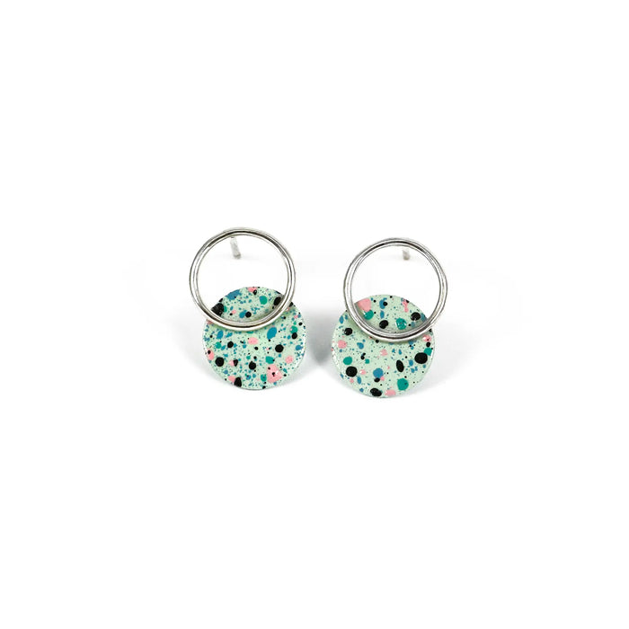 Pendientes Lavs Jewels - Silver Mottled Mint