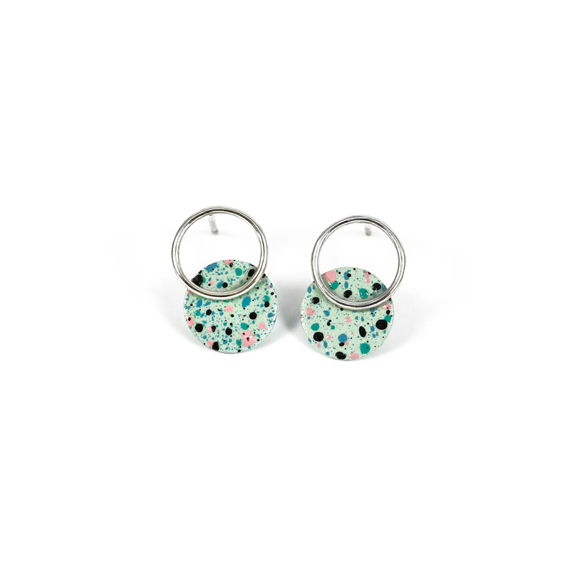 Pendientes Lavs Jewels - Silver Mottled Mint