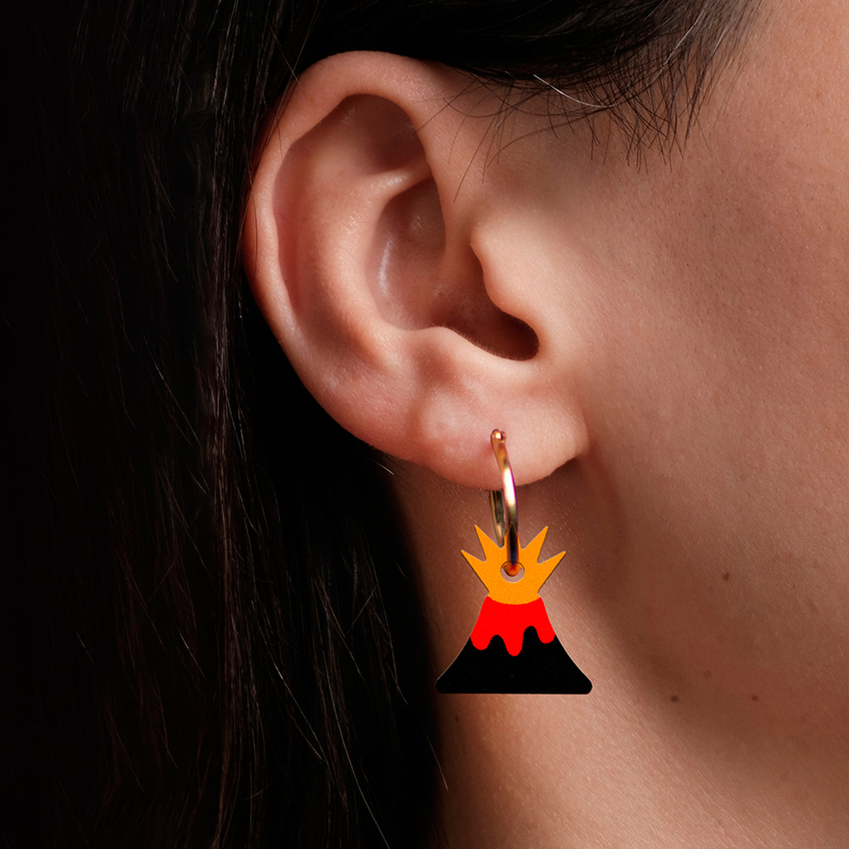 Pendientes de aro - Volcano 🌋