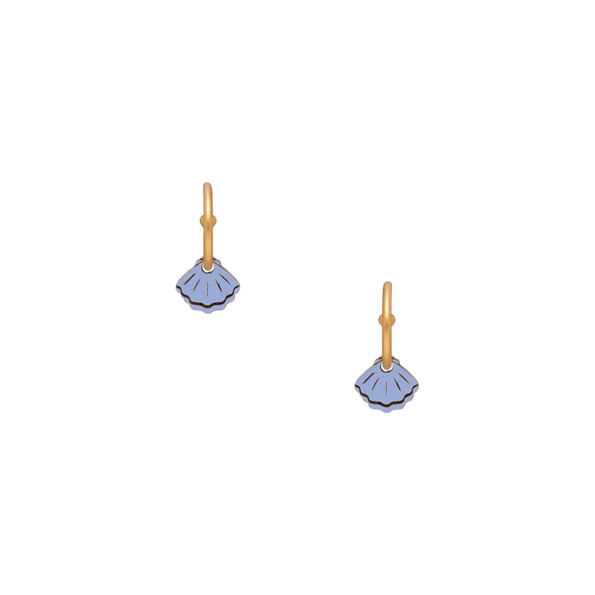Pendientes de aro Materia Rica - Petite Shells