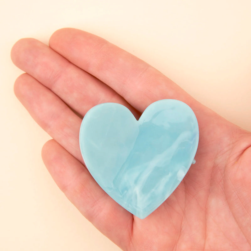 Pinza para el pelo - Corazón Azul 💙