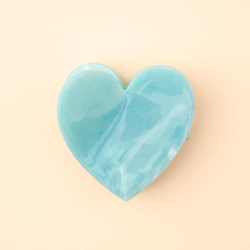 Pinza para el pelo - Corazón Azul 💙