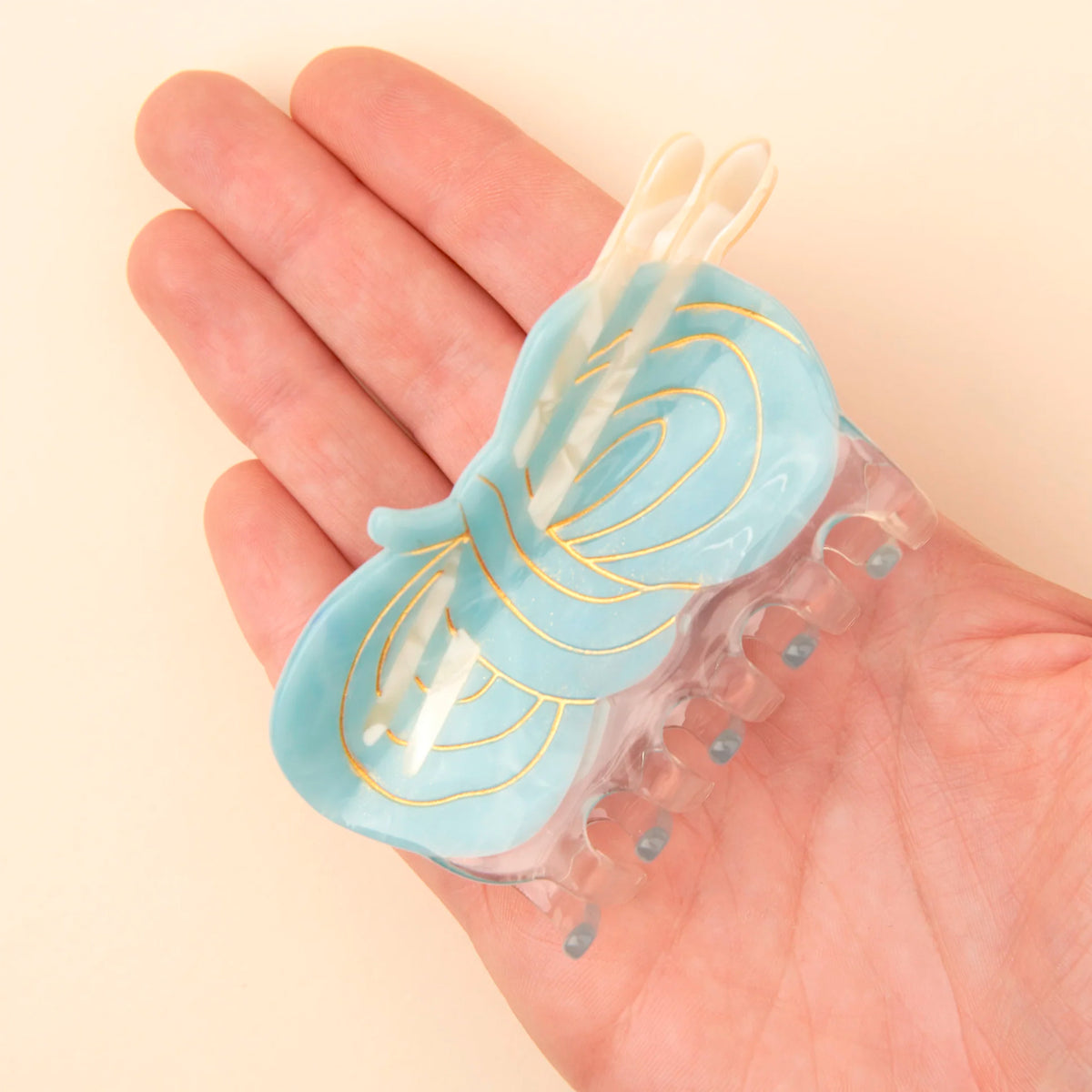 Pinza para el pelo - Ovillo de lana 🧶