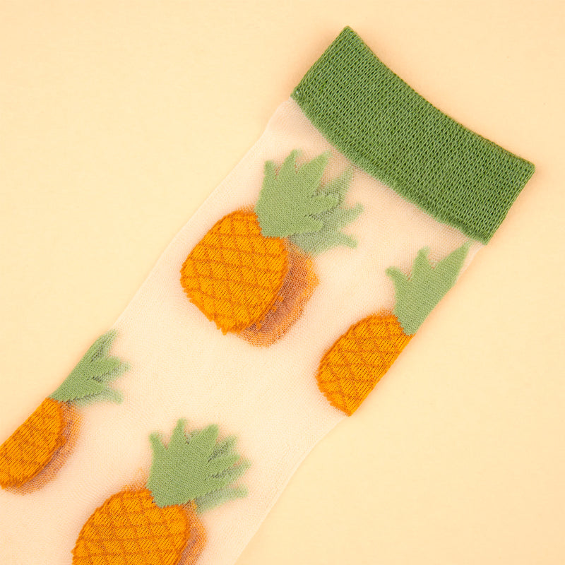 Calcetines transparentes - Piña 🍍