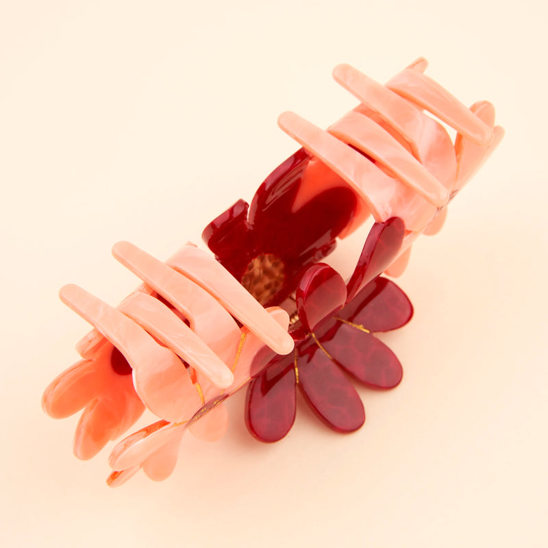 Pinza para el pelo - Flores Rosas