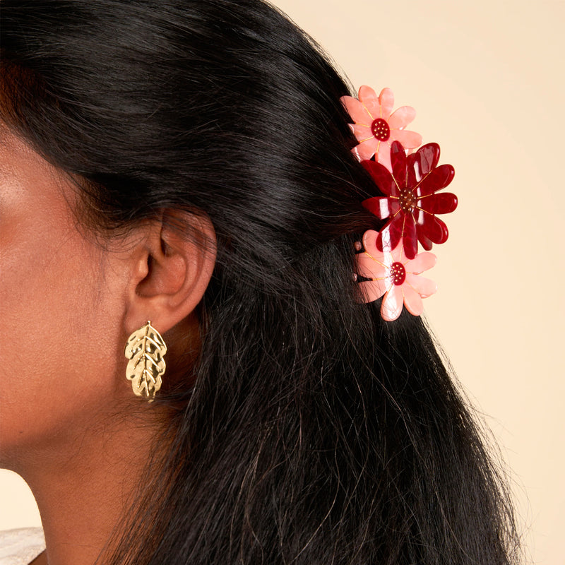 Pinza para el pelo - Flores Rosas