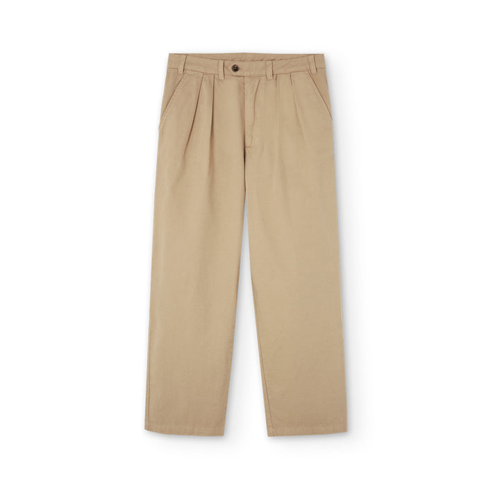 Pantalones We Are Not Friends - Pleat Cream Chino