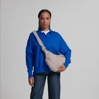 Bolso Got Bag - Pleat Moon Bag Large Black