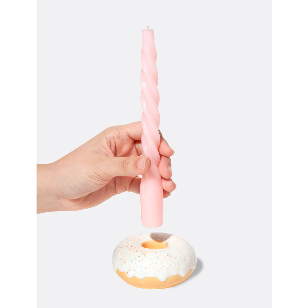 Portavelas DOIY - Donut Blanco 🍩