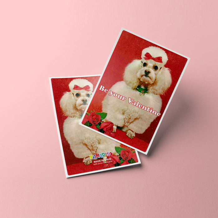 Postal - "Be your Valentine" 🌹🐶
