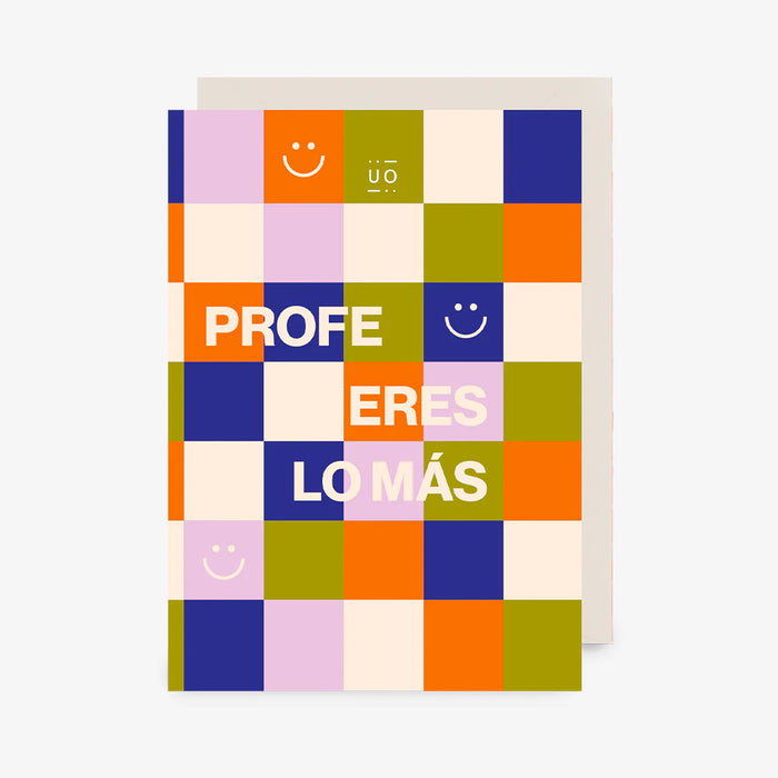 Postal UO - "Profe, eres lo más" 🙂