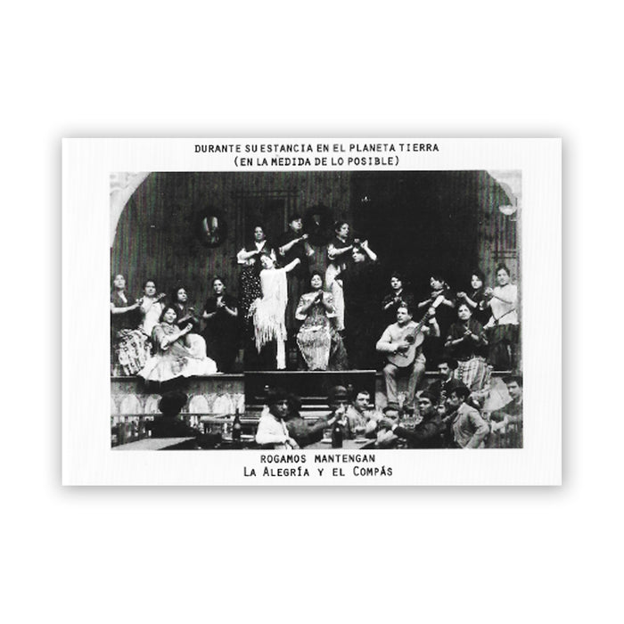 Postal - "Rogamos Mantengan La Alegría Y El Compás"