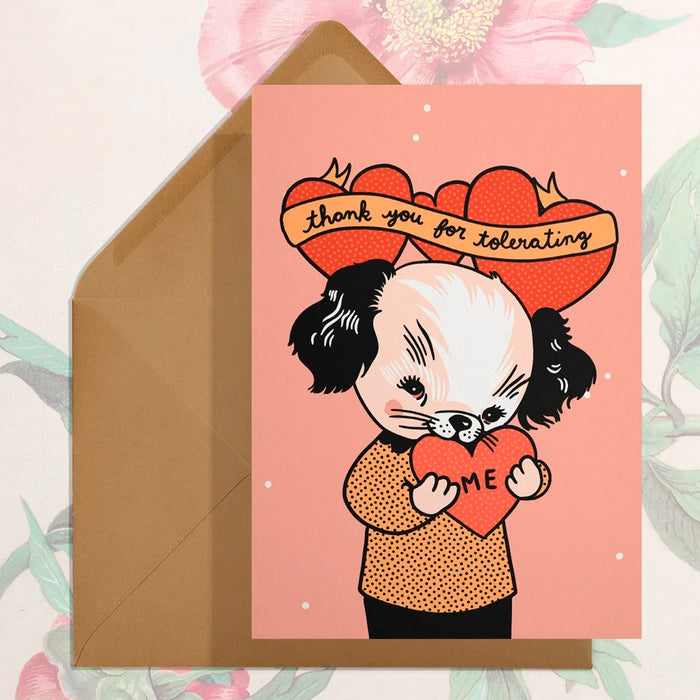 Postal - Thank You for Tolerating Me 🐶💗