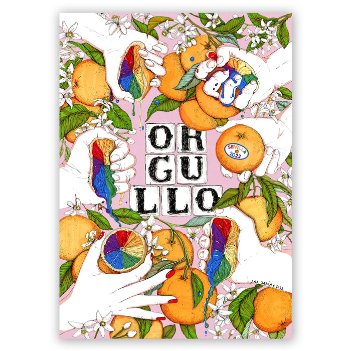 Print de Ana Jarén A3 - Póster oficial del Orgullo 2022 Sevilla"