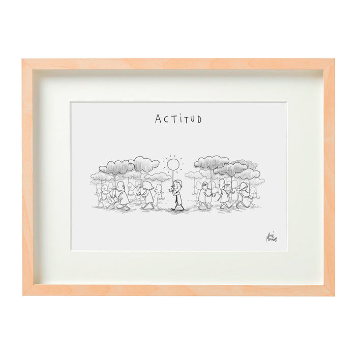 Print de René Merino A4 - "Actitud"