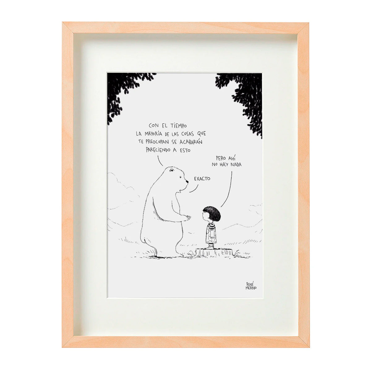 Print de René Merino A4 - "Con el Tiempo"