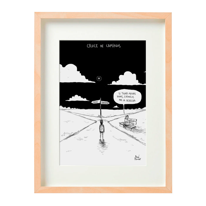 Print de René Merino A4 - "Cruce"