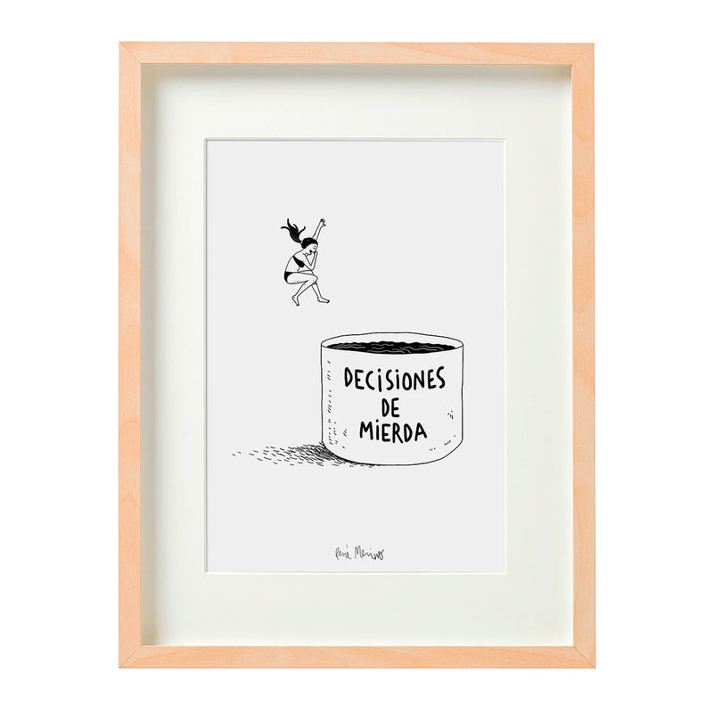 Print de René Merino A4 - "Decisiones"