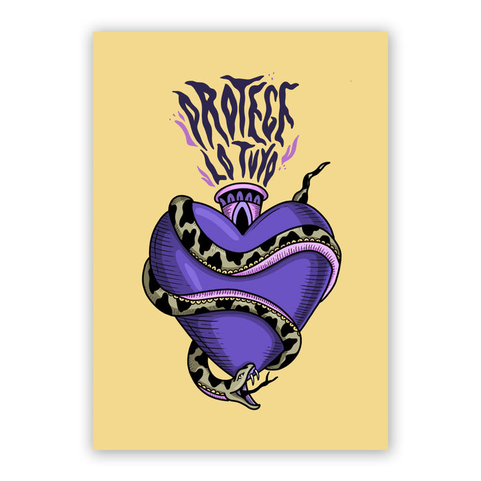 Print de Sofía Ozcoz A5 - "Protege lo tuyo"