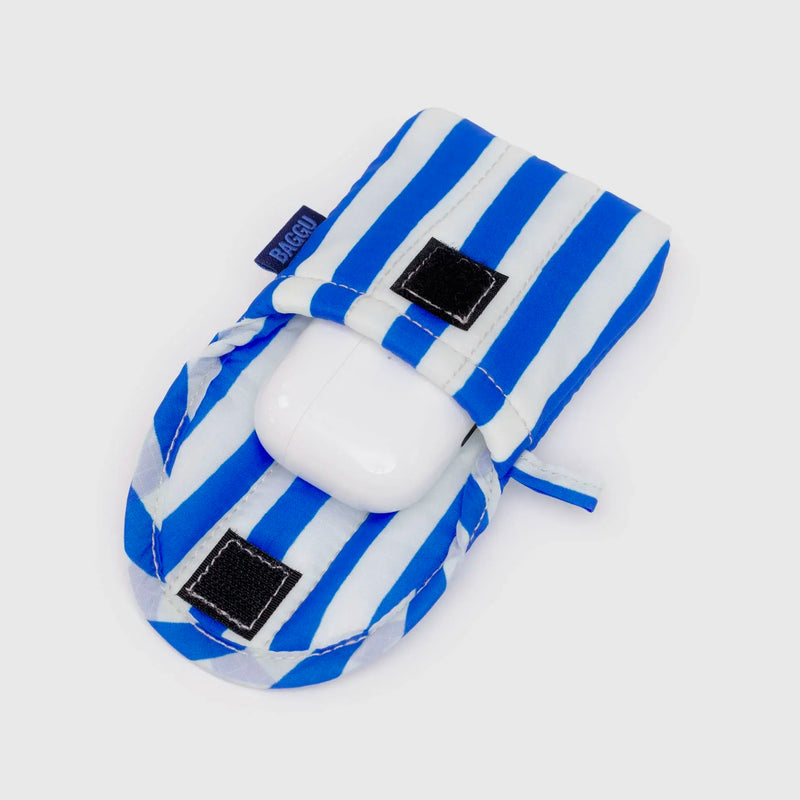 Funda auriculares inalámbricos Baggu - Blue Painted Stripe