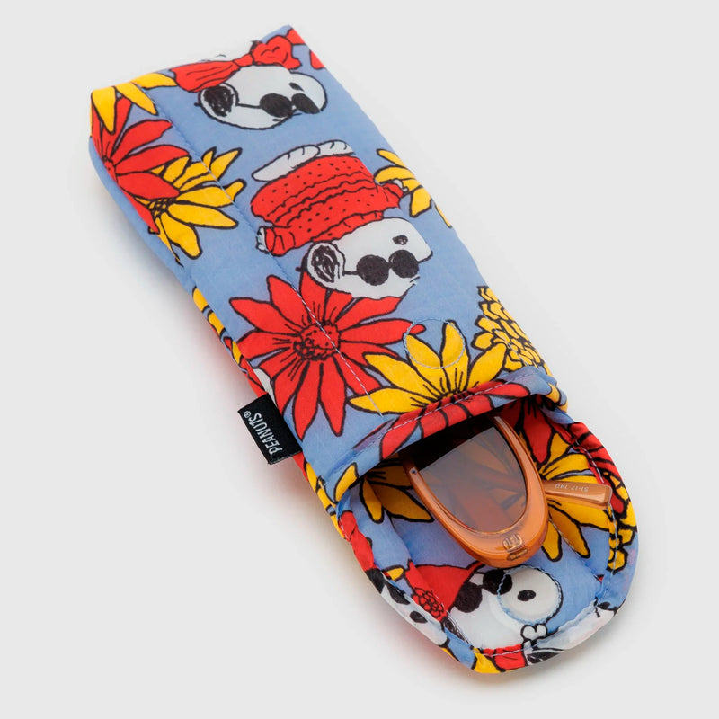 Funda de gafas acolchada Baggu - Floral Snoopy