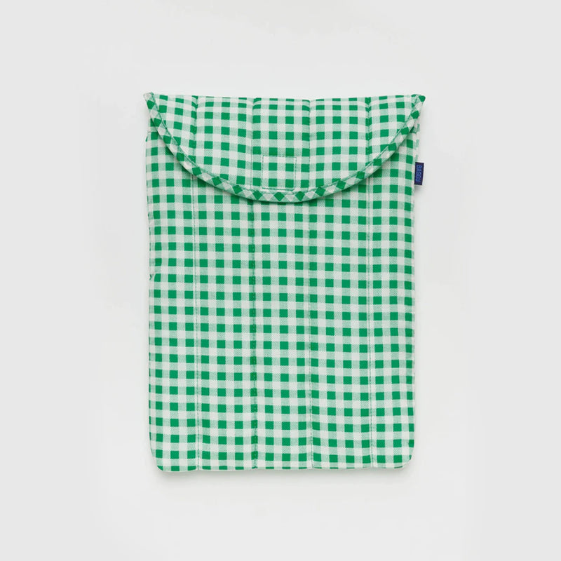 Funda portátil 13"/14" Baggu - Green Gingham