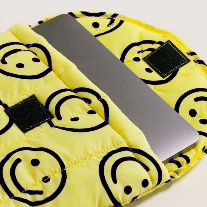 Funda portátil 13"/14" Baggu - Yellow Happy