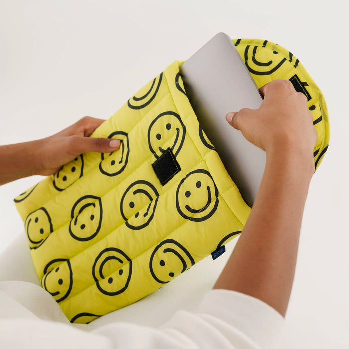 Funda portátil 13"/14" Baggu - Yellow Happy