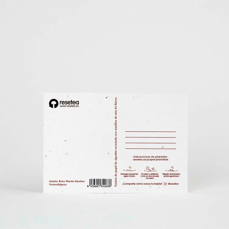 Postal plantable - "Que la naturaleza te acompañe"